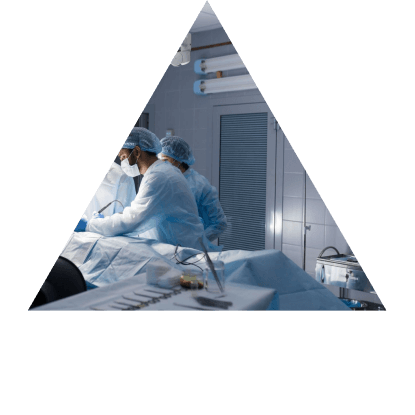 Medical team in operating room