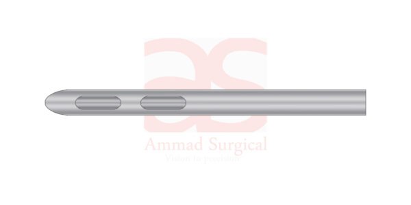 Liposuktionskanüle mit Handgriff  Liposuction Cannula with Handle Inline, 3.0 mm x 130 mm